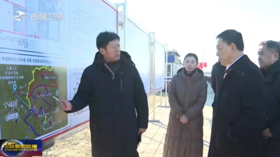 吉林省委副书记、省长胡玉亭调研中国钢研松原绿电-绿氢-纯氢mile米乐项目